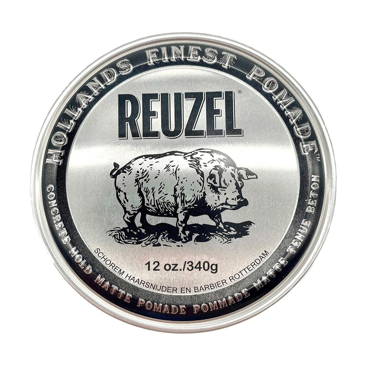 Чоловіча матова помада для укладання волосся Reuzel Concrete Hold Matte Pomade сильної фіксації, 340 г